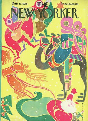 Santa Claus Painting - New Yorker December 22nd, 1928 by Rea Irvin