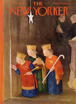 Church Wall Art featuring the painting New Yorker December 22nd, 1951 by Will Cotton