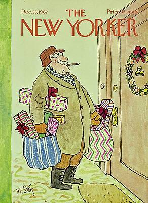 Indoors Painting - New Yorker December 23rd 1967 by William Steig