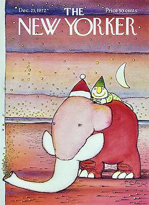 Santa Claus Painting - New Yorker December 23rd 1972 by Andre Francois