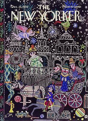 New Yorker Holiday Celebration 1974 Wall Art