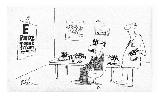 Nose Drawing - New Yorker December 24th, 1979 by Arnie Levin