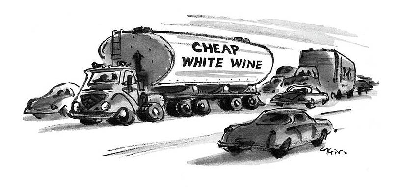 Anniversary Wall Art featuring the drawing New Yorker December 25th, 1978 by Lee Lorenz