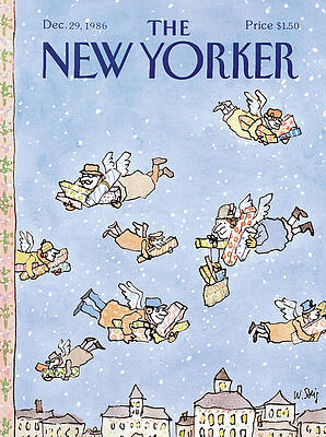 Fly Painting - New Yorker December 29th, 1986 by William Steig