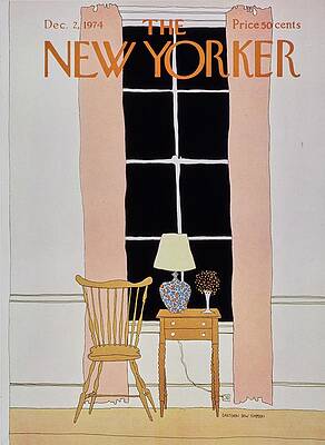 Chair Wall Art featuring the painting New Yorker December 2nd 1974 by Gretchen Dow Simpson