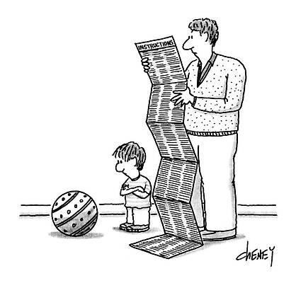 Simple Drawing - New Yorker December 30th, 1991 by Tom Cheney