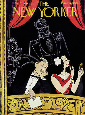 Mirror Painting - New Yorker December 7 1940 by Rea Irvin