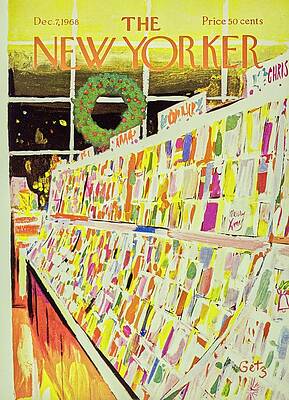 Display Wall Art featuring the painting New Yorker December 7th 1968 by Arthur Getz