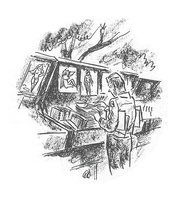 Sexy Drawing - New Yorker December 9th, 1944 by Alan Dunn