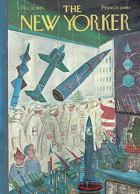 Vintage New Yorker War Exhibit Painting