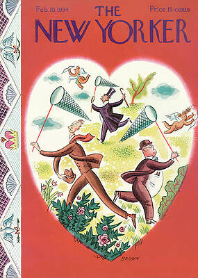 Butterfly Painting - New Yorker February 10th, 1934 by Harry Brown