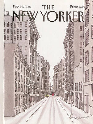 New Yorker Cityscape Cover Painting