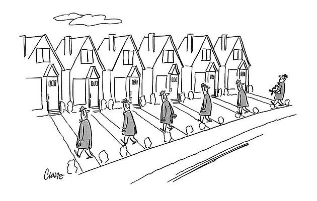 House Drawing - New Yorker February 11th, 1956 by Claude Smith