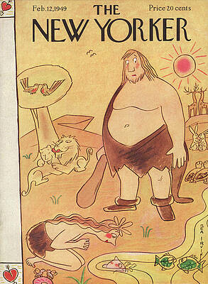 Rabbit Painting - New Yorker February 12th, 1949 by Rea Irvin