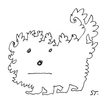 Whimsical Spiky Creature Wall Art