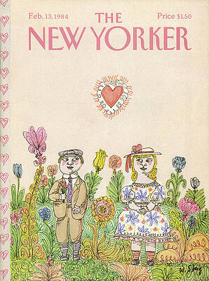 Whimsical Garden Romance Painting