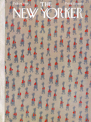 New Yorker Cover February 1959 Wall Art