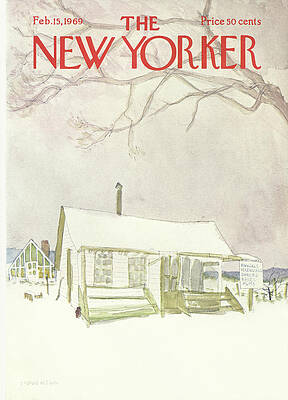 Winter Scene at a Plant Nursery Wall Art