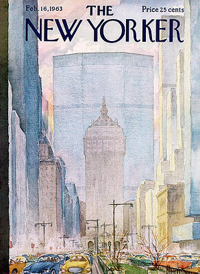 New Yorker Magazine Cover 1963 Painting