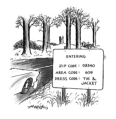 Humorous Roadside Sign Illustration Wall Art