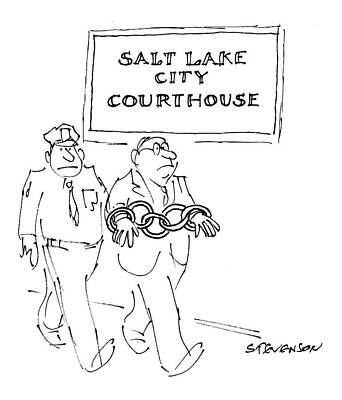 Salt Wall Art featuring the drawing New Yorker February 22nd, 1999 by James Stevenson