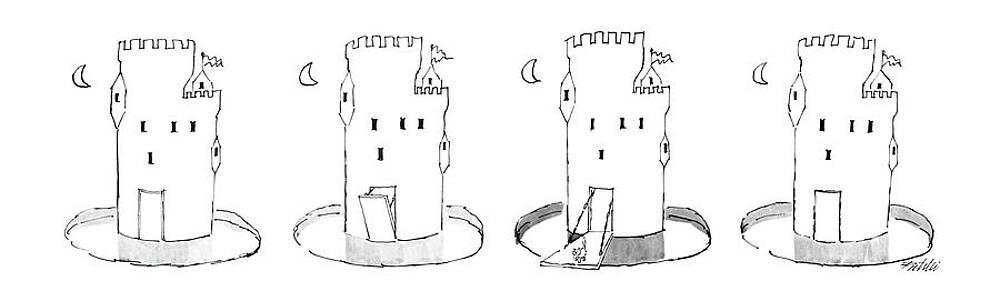 4 Wall Art featuring the drawing New Yorker February 24th, 1986 by Mischa Richter