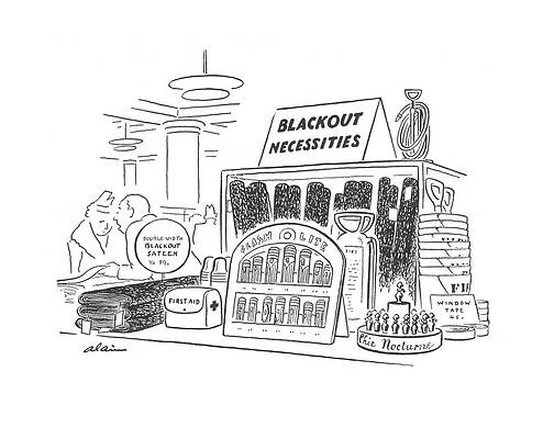 Sexy Drawing - New Yorker February 28th, 1942 by  Alain