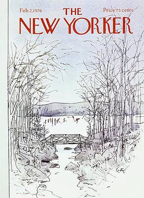 Winter Fun on a Frozen Lake Painting