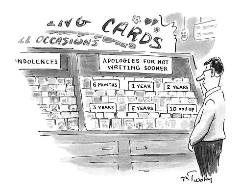 6 Wall Art featuring the drawing New Yorker February 3rd, 1997 by Mike Twohy