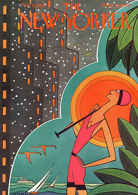 Art Deco New Yorker Cover Wall Art