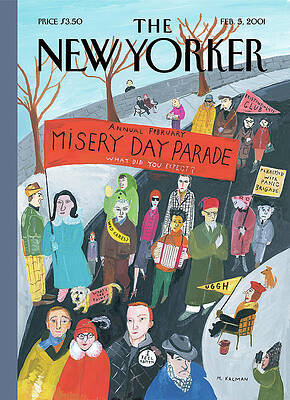 Misery Day Parade on New Yorker Cover Wall Art