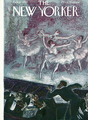 Ballet Dancers on Stage Painting