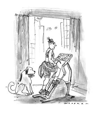 Europe Drawing - New Yorker February 9th, 1998 by Bill Woodman