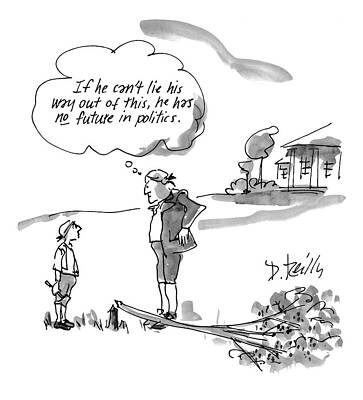 Future Drawing - New Yorker February 9th, 1998 by Donald Reilly