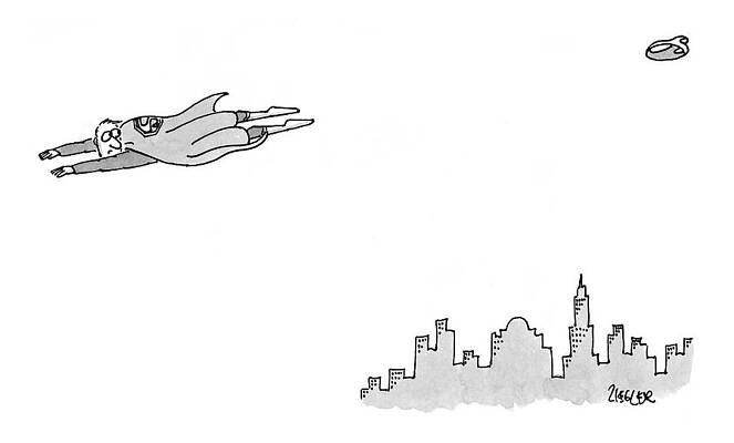 Underwear Drawing - New Yorker January 11th, 1999 by Jack Ziegler