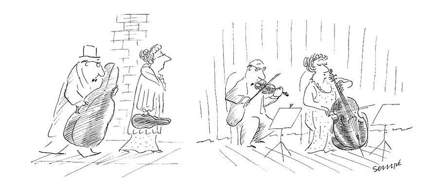 Orchestra Rehearsal Cartoon Wall Art