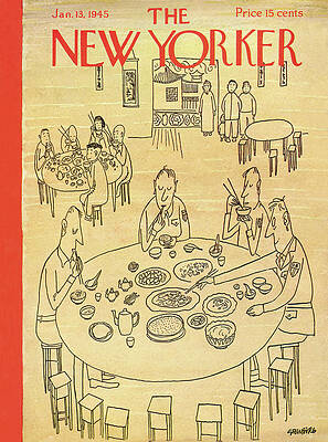 War Painting - New Yorker January 13, 1945 by Saul Steinberg