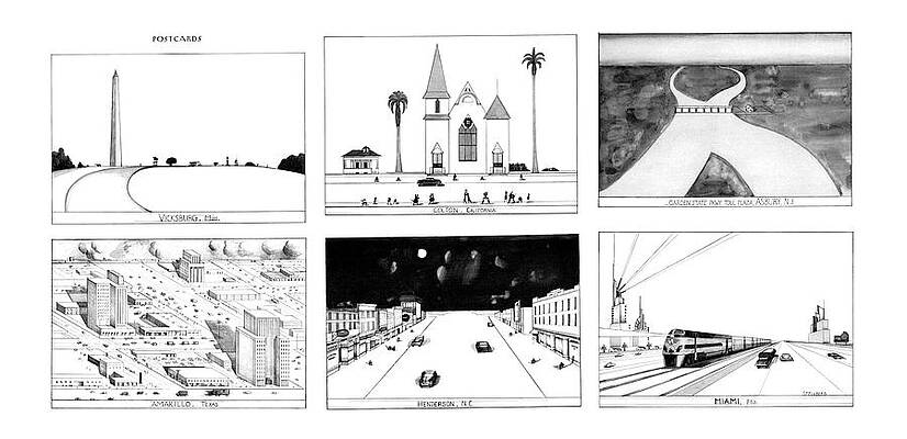 Collection of Minimalist Cityscapes Wall Art