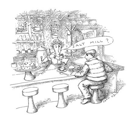 Salt Wall Art featuring the drawing New Yorker January 18th, 1988 by John O'Brien