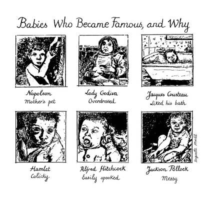 6 Wall Art featuring the drawing New Yorker January 20th, 1992 by Huguette Marte