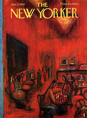 New Yorker Jazz Club Scene Painting