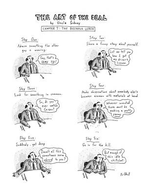 Salt Wall Art featuring the drawing New Yorker January 22nd, 1990 by Roz Chast