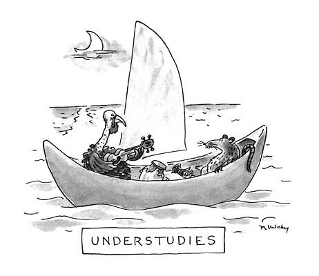 Green Drawing - New Yorker January 27th, 1992 by Mike Twohy