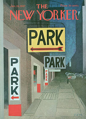 The New Yorker Parking Signs Wall Art
