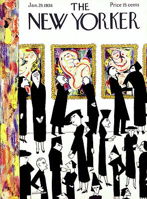 Museum Wall Art featuring the painting New Yorker January 29 1938 by Christina Malman