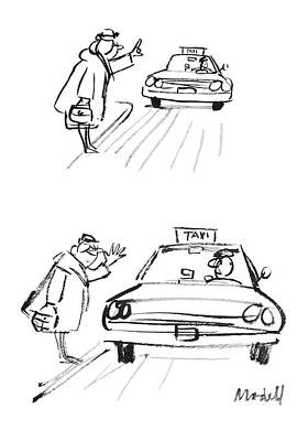 Nose Drawing - New Yorker January 2nd, 1971 by Frank Modell