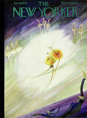 Graceful Dancers in Ethereal Scene Painting