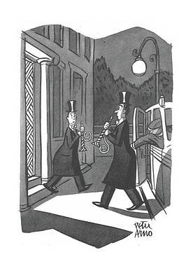 Celebration Drawing - New Yorker January 3rd, 1942 by Peter Arno