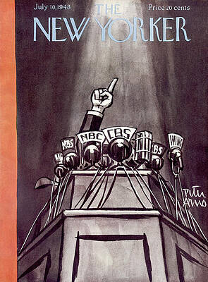 Vintage New Yorker Cover July 1948 Wall Art