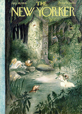 Whimsical Forest Bathing Scene Wall Art